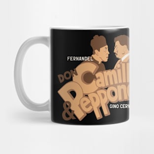 Don Camillo and Peppone Illustration - Fernandel Mug